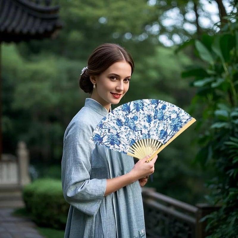 Fun Express Chinoiserie Print Folding Fan - Party Supplies - 12 Pieces - Image 5